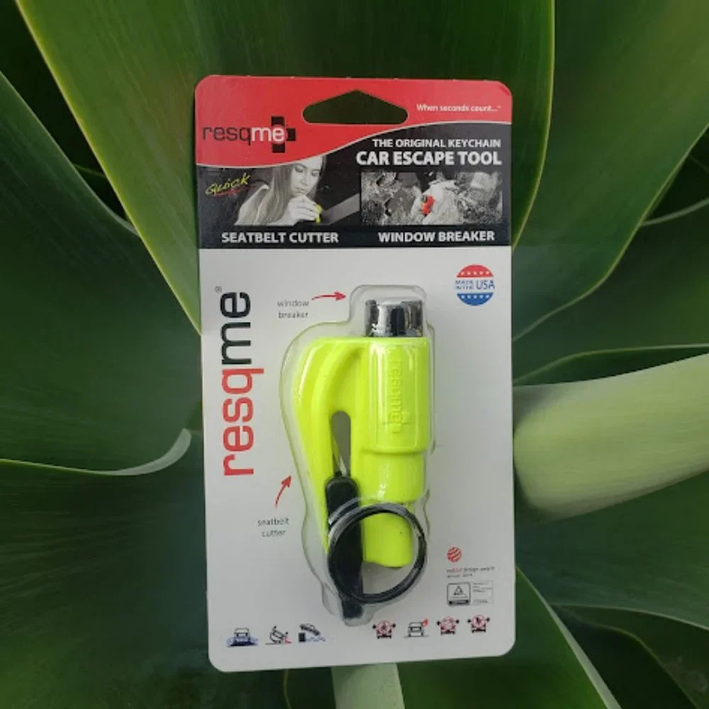NEW resqme The Original Keychain Car Escape Tool Seat belt cutter + Car window